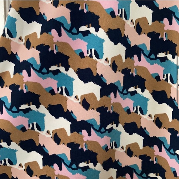 EUC! Boden Abstract Carousel Print Midi Skirt - Picture 4 of 4